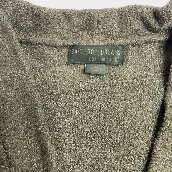 Barefoot Dreams - CozyChic Lite Travel Cardigan - Green - Size Medium - Picture 7 of 8